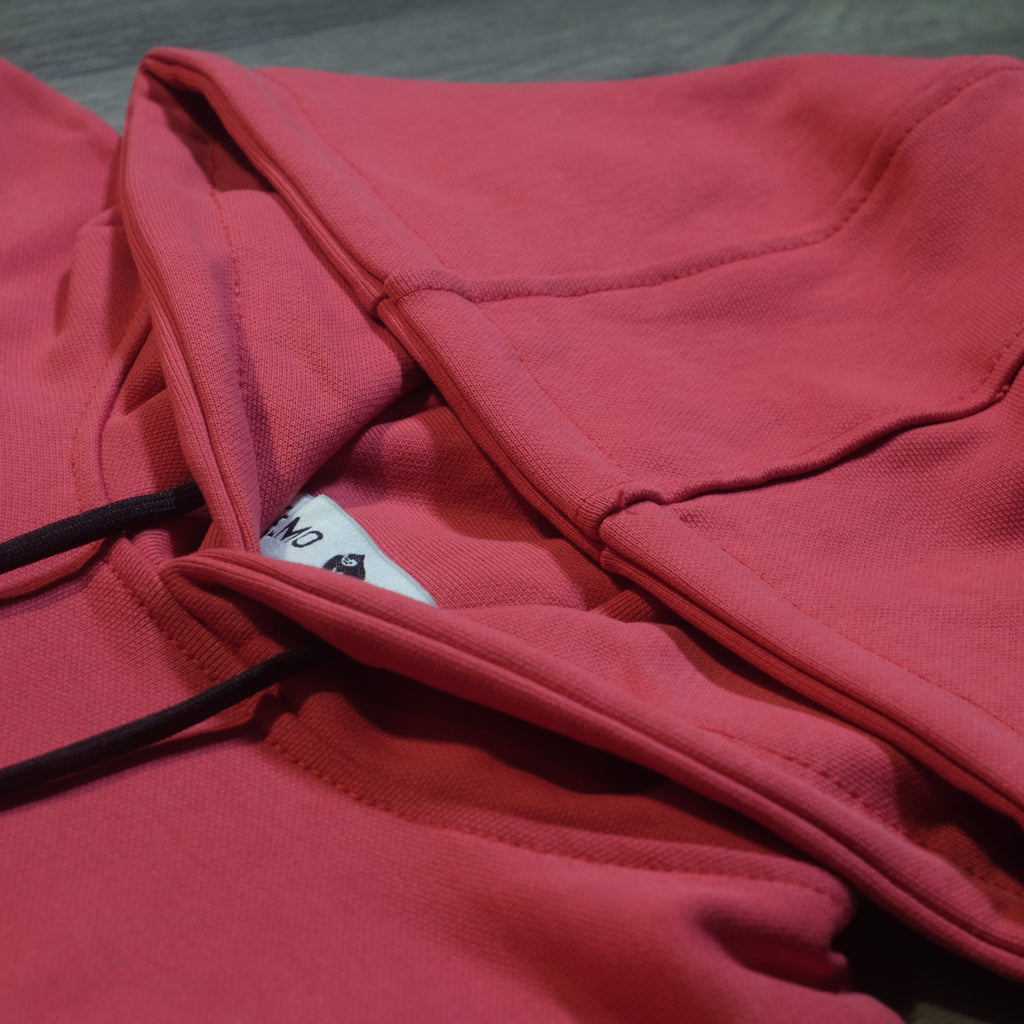 Ensemble Cargo Beige Sable + Capuche Cotton Rose Fushia