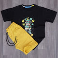 Ensemble Enfant Short Motard + T-Shirt Noir