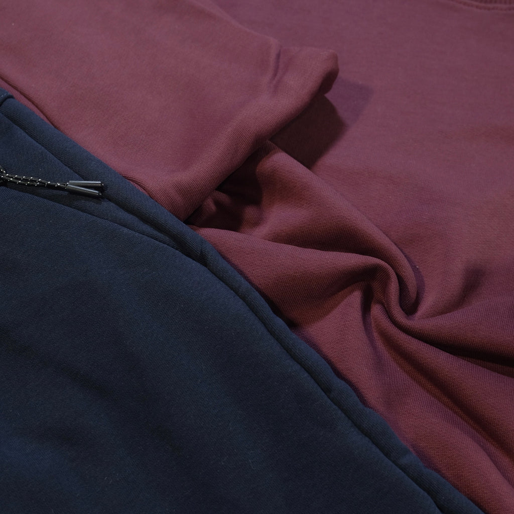 Ensemble Jogging  Beska Bleu Marine + Sweat Grenat