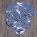 Ensemble Oversize Homme tie dai Bleu Indigo - Short et T-shirt