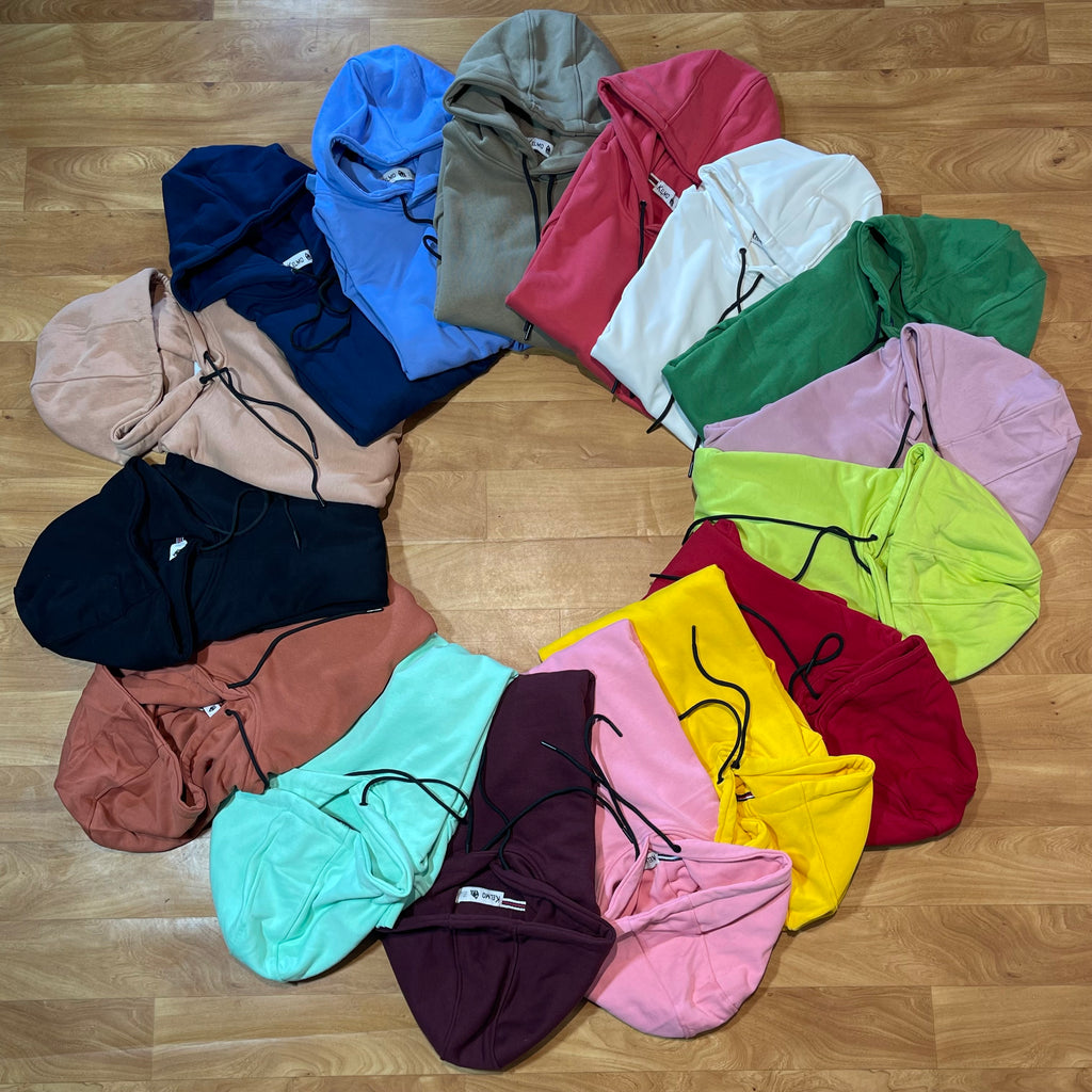 Pack 2 Sweat a Capuche Cotton Grenat + Mortadelle