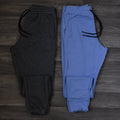Pack 2 Jogging Bleu Ciel + Gris Chine Fonce