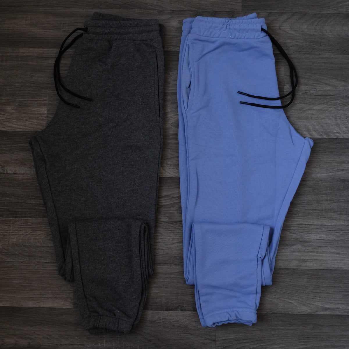 Pack 2 Jogging Bleu Ciel + Gris Chine Fonce