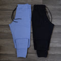 Pack 2 Jogging Bleu Marine + Bleu Ciel