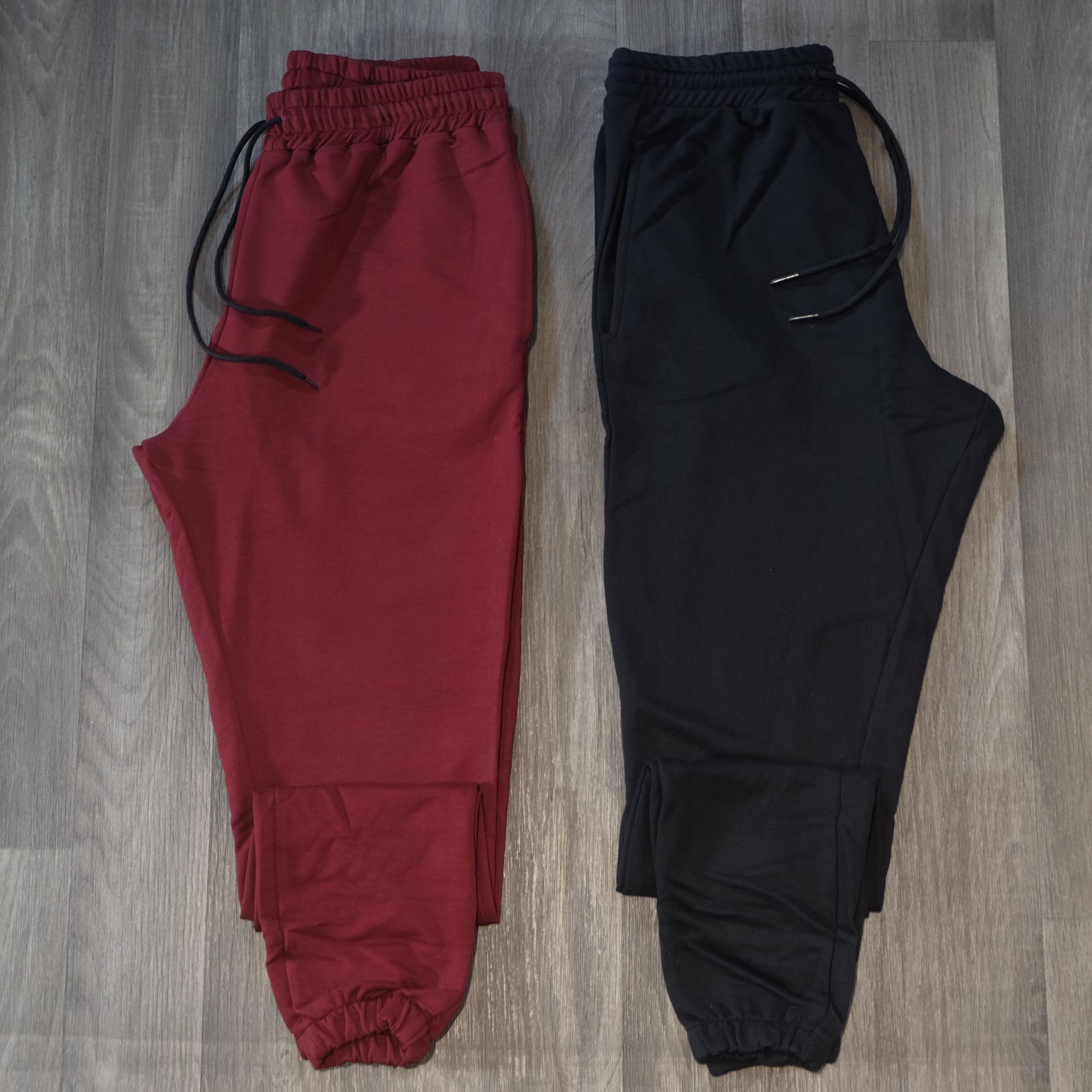 Pack 2 Jogging Grenat + Noir