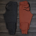 Pack 2 Jogging Rouge Brique + Gris Chine Fonce