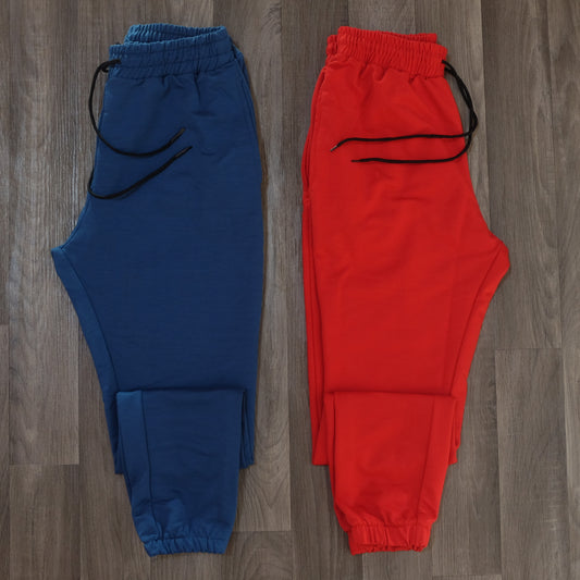 Pack 2 Jogging Rouge + Bleu Canard