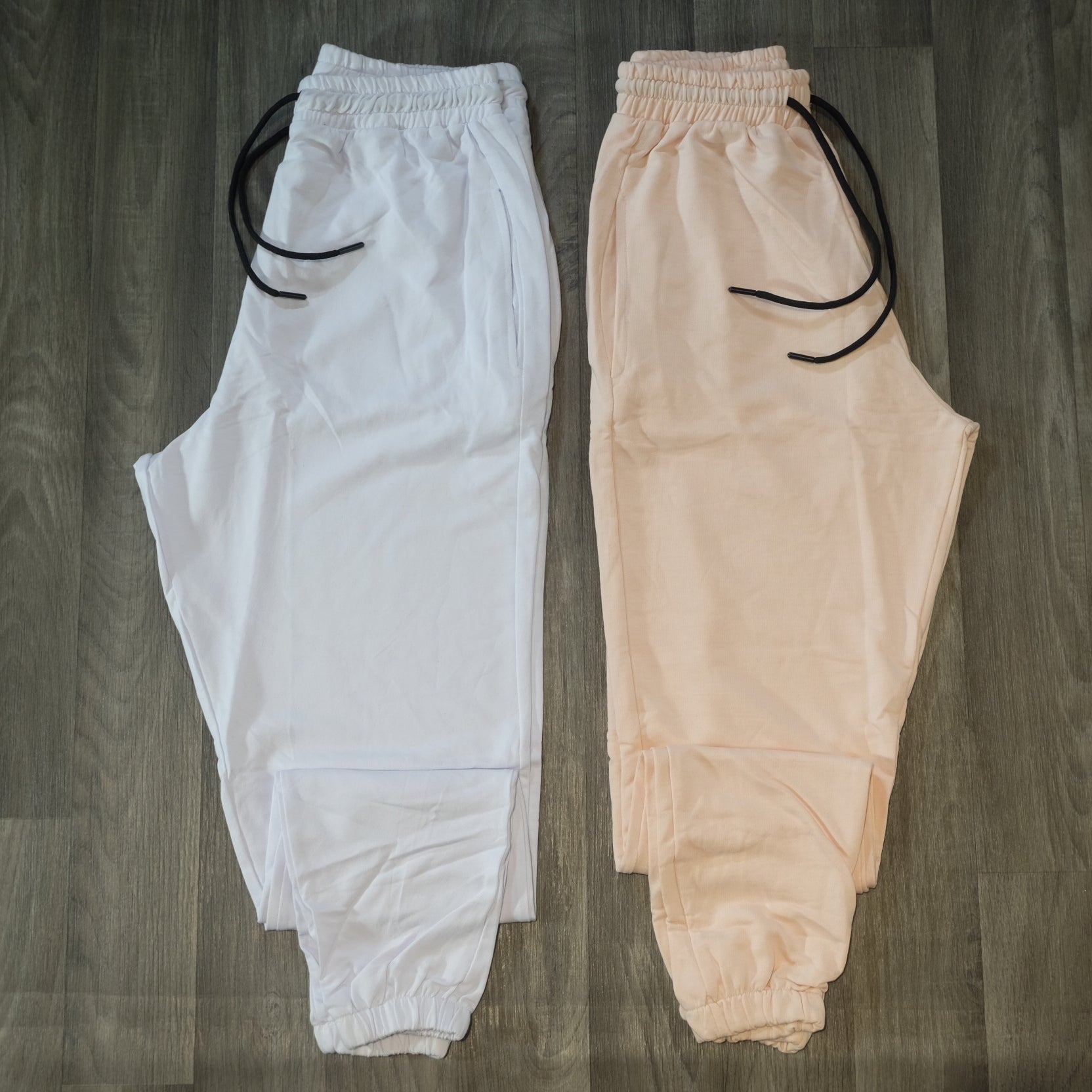 Pack 2 Jogging Saumon Clair + Blanc