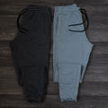 Pack 2 Jogging Vert Nik  + Gris Chine Fonce