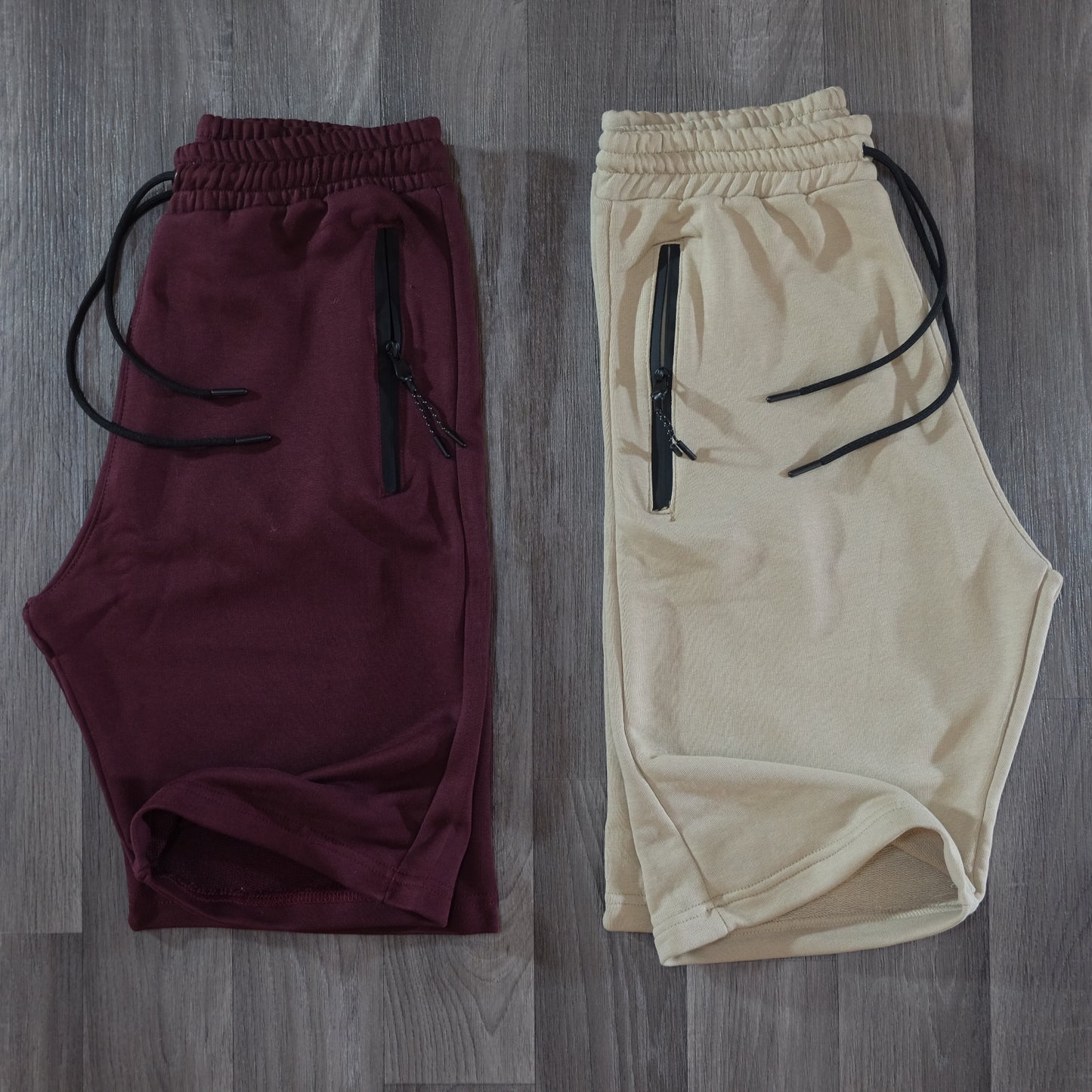 Pack 2 Short Grenat + Beige