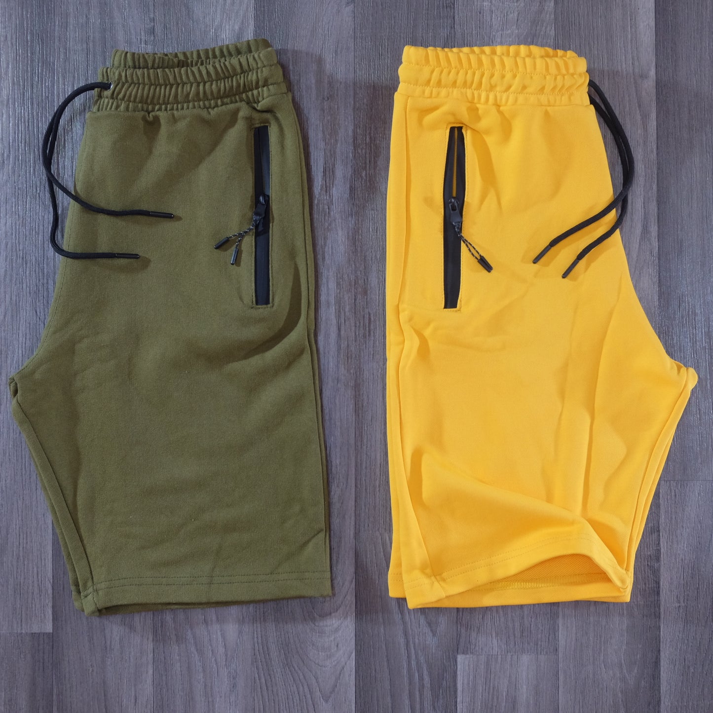 Pack 2 Short Jaune Mautard+ Kaki