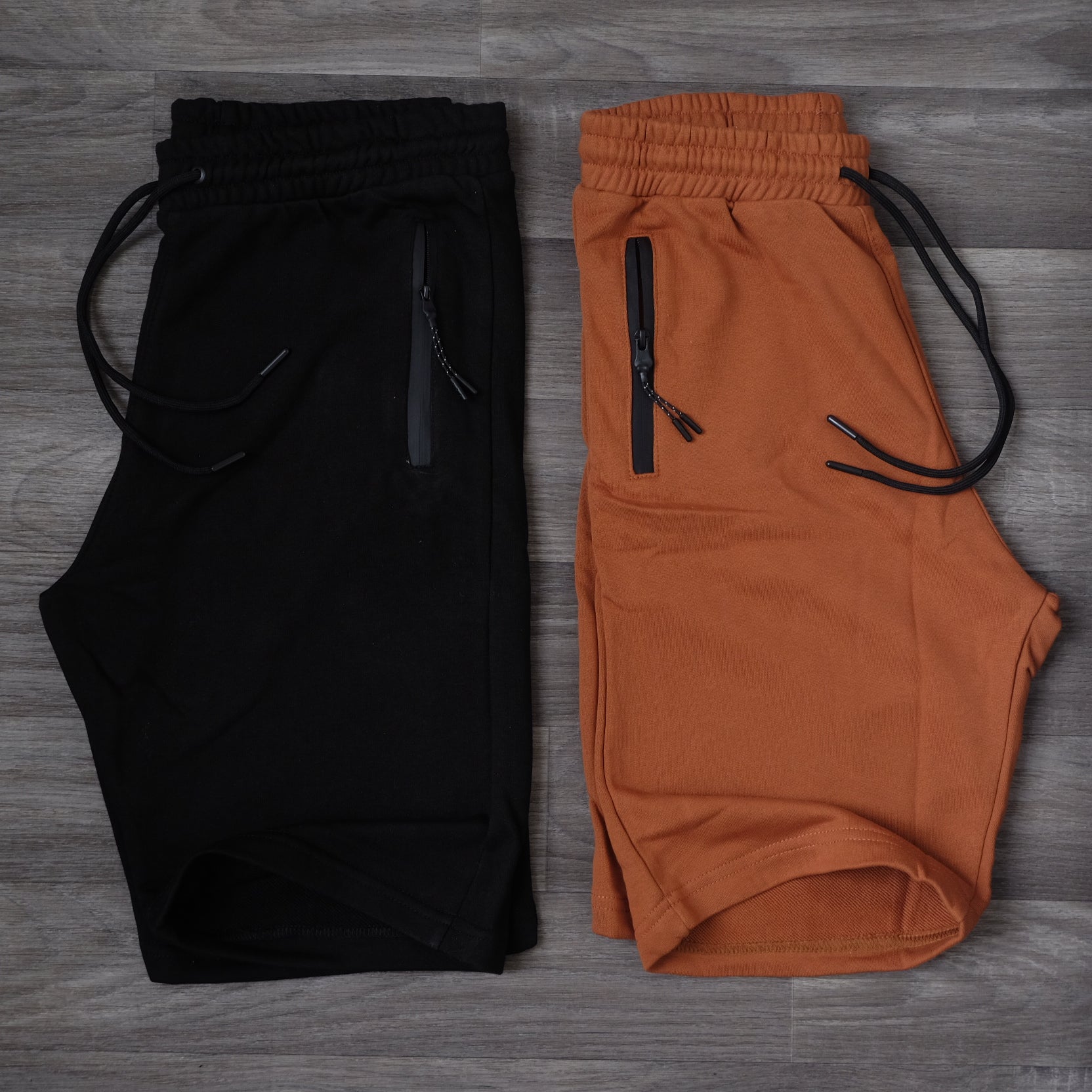 Pack 2 Short Noir + Rouge Brique