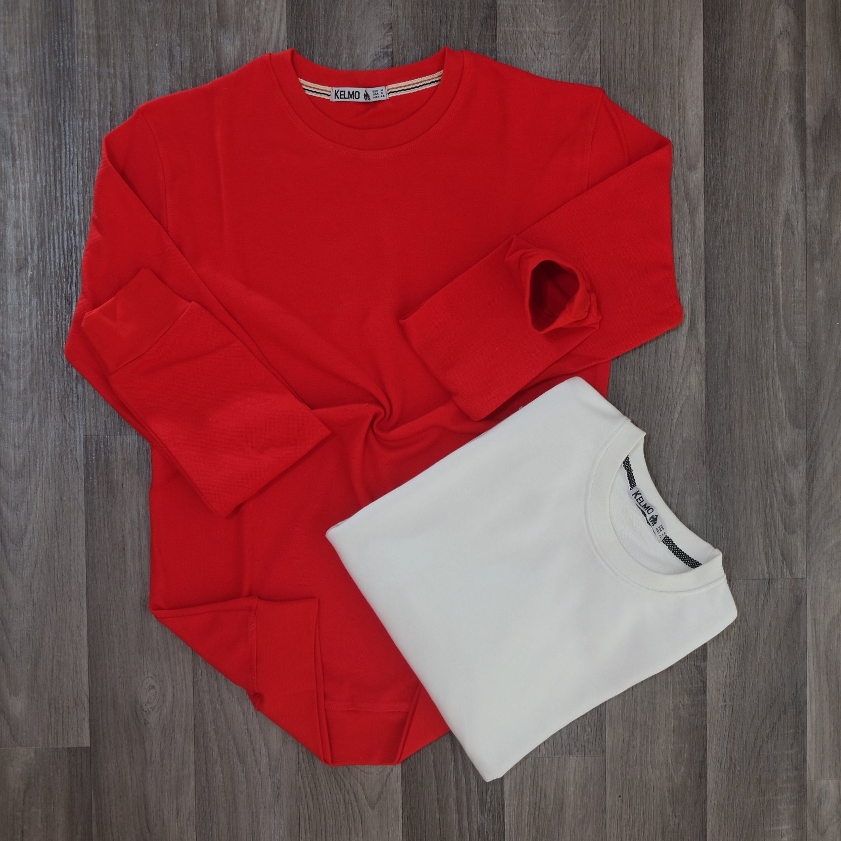 Pack 2 Sweat Blanc + Rouge