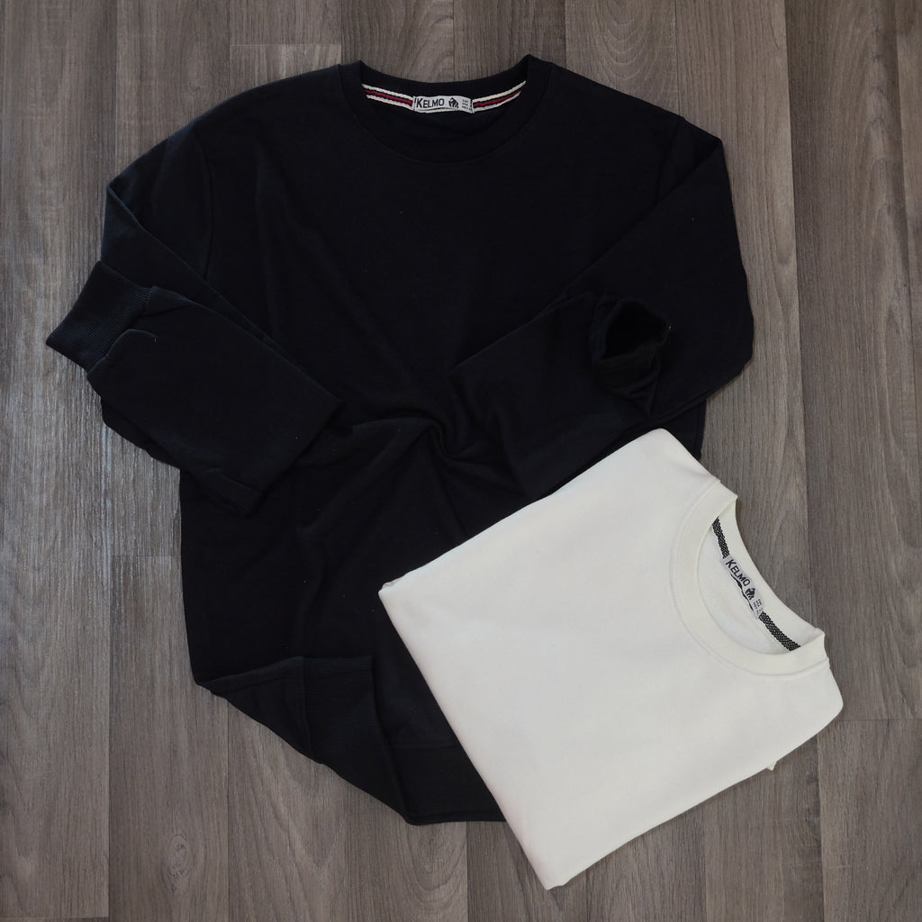 Pack 2 Sweat Bleu Marine + Blanc