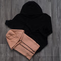Pack 2 Sweat a Capuche Cotton Beige + Noir