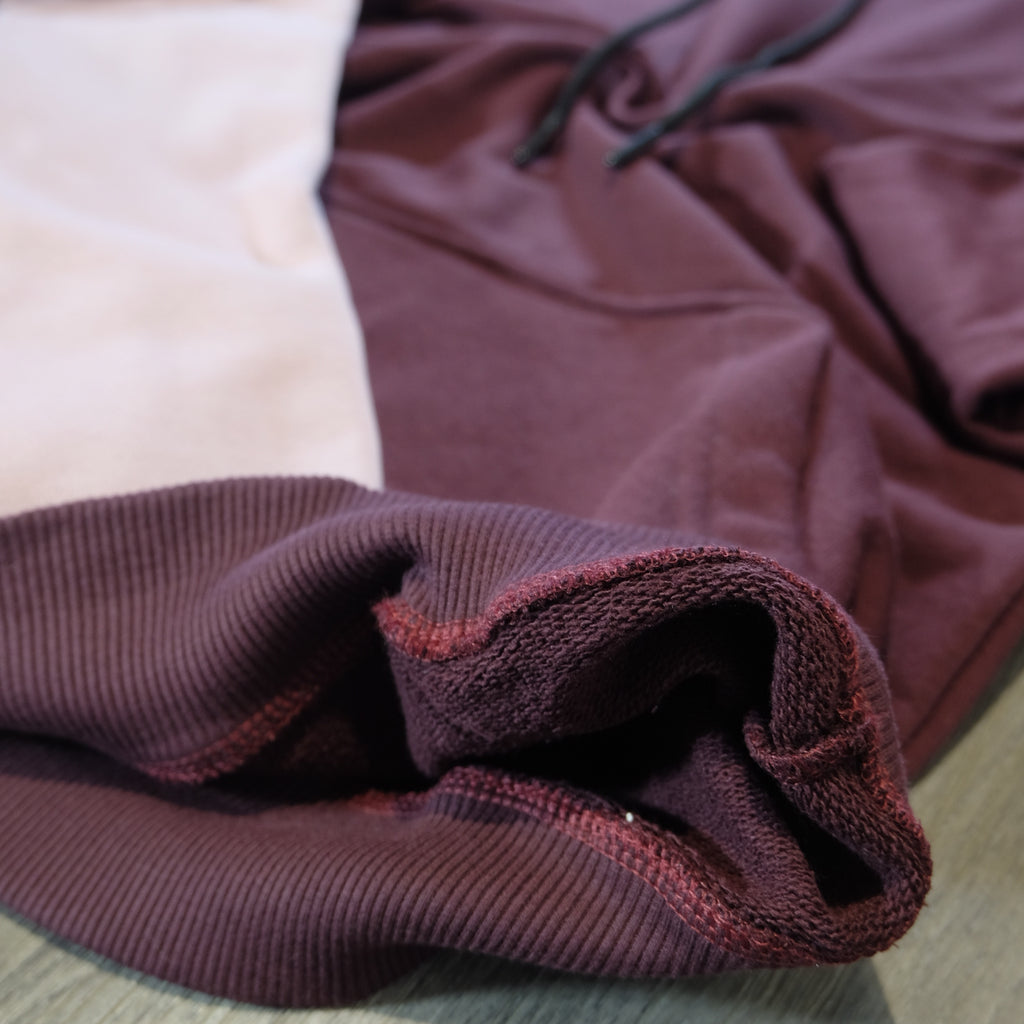 Pack 2 Sweat a Capuche Cotton Grenat + Mortadelle