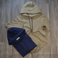Pack 2 Sweat a Capuche Cotton Kaki + Bleu Marine