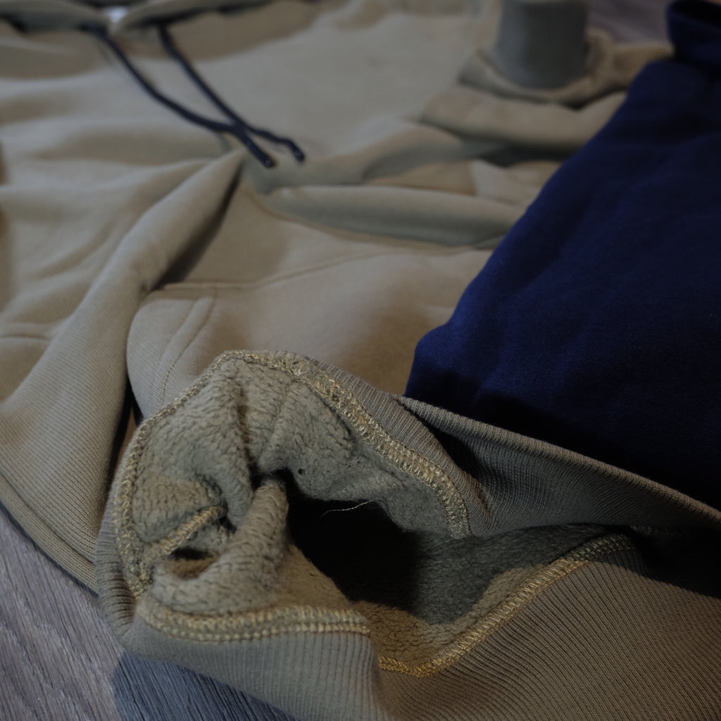 Pack 2 Sweat a Capuche Cotton Kaki + Bleu Marine