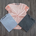 Pack 3 T-Shirt Gris Clair + Gris Chine Fonce + Saumon