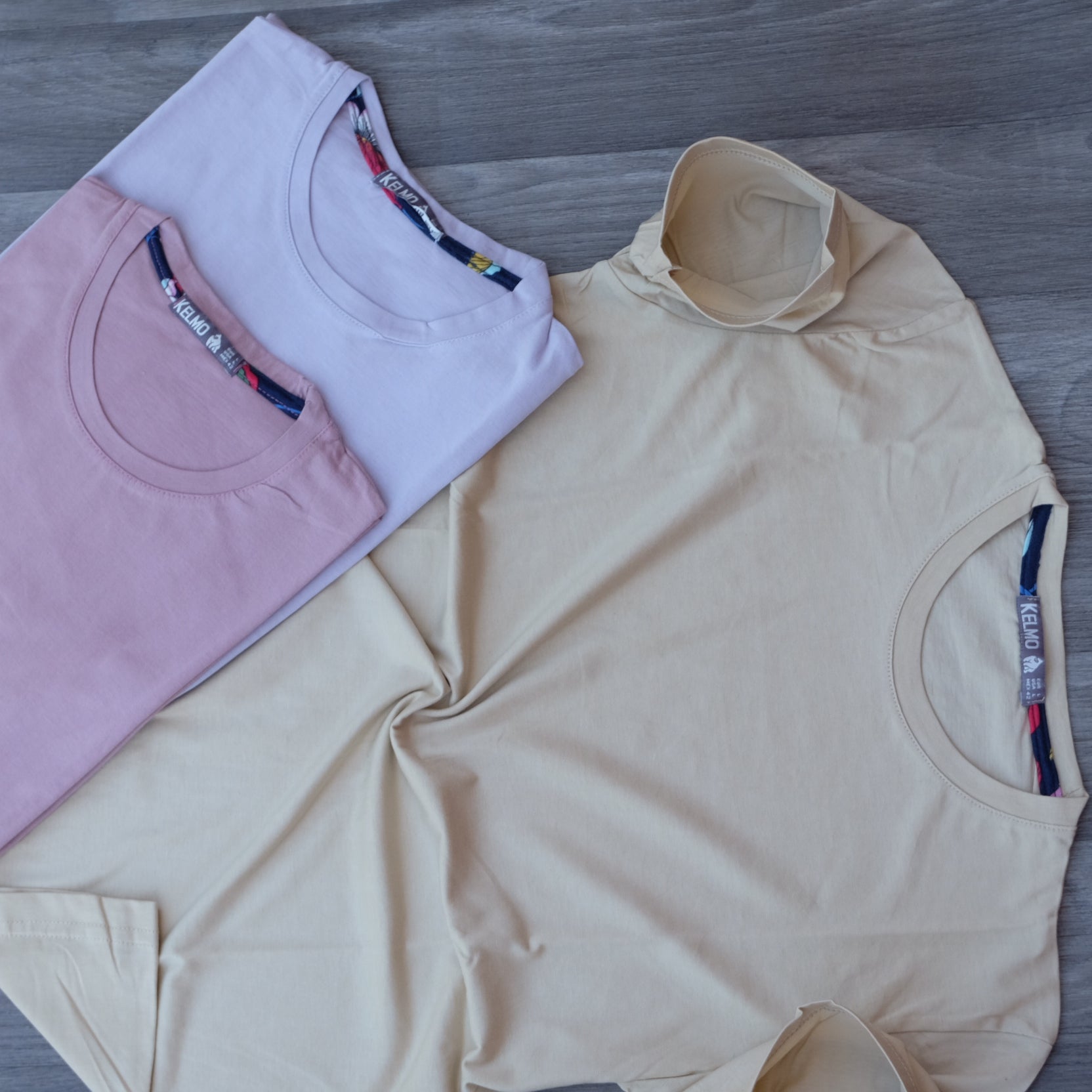 Pack 3 T-Shirt Mortadel + Beige Clair + Gris Clair