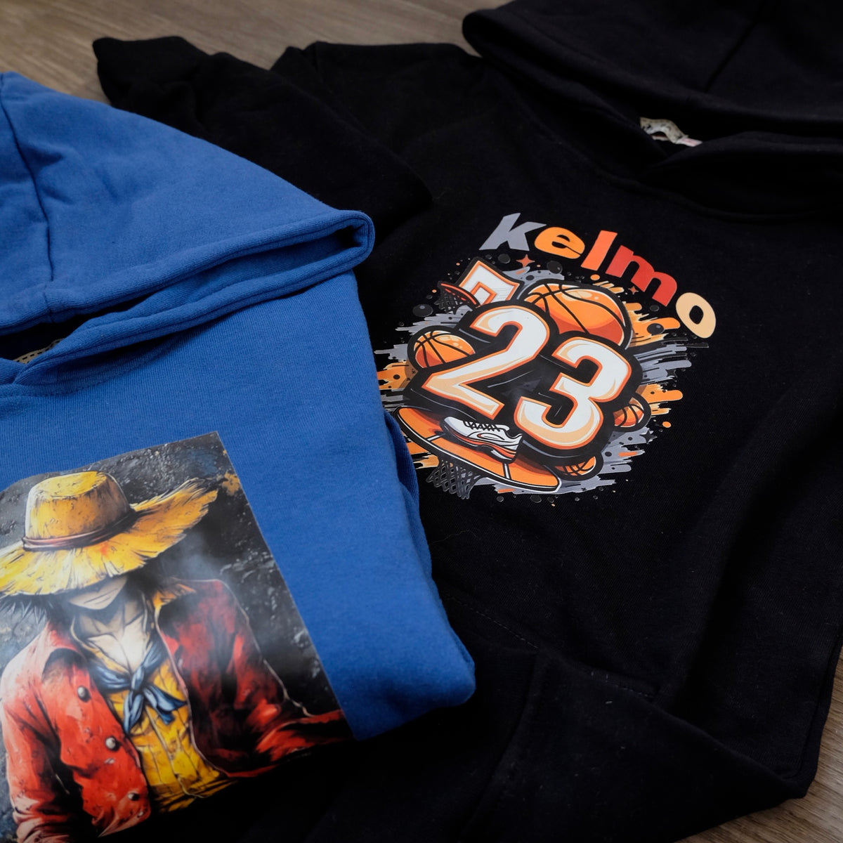 Pack Enfant 2 Capuche Bleu Roi + Bleu Nuit Jord