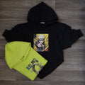 Pack Enfant 2 Capuche Vert Fluo Casq + Bleu Nuit Naro