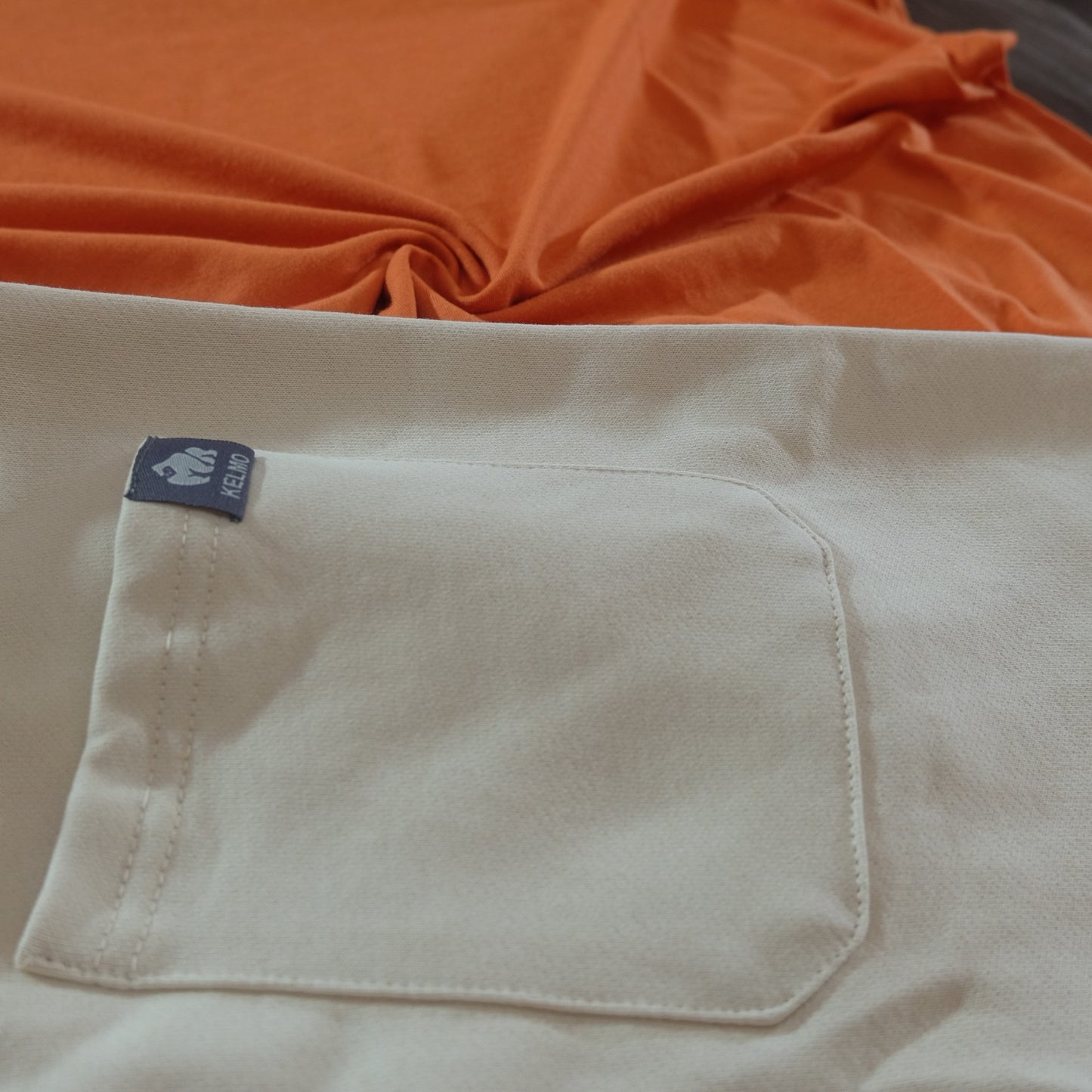 Pack Short Blanc Casse + T-Shirt Orange