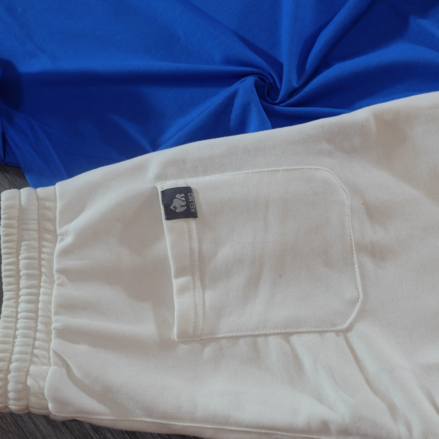 Pack Short Blanc + T-Shirt Bleu Roi