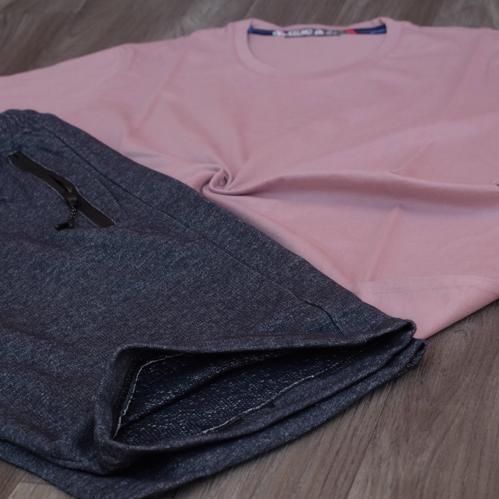 Pack Short Bleu Chine + T-Shirt Mortadelle