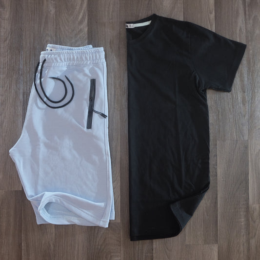 Pack Short Ciel Clair + T-Shirt Noir
