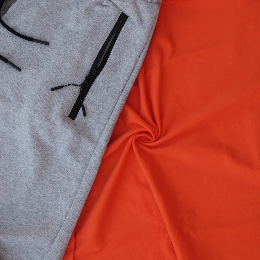 Pack Short Gris Chine Clair + T-Shirt Orange