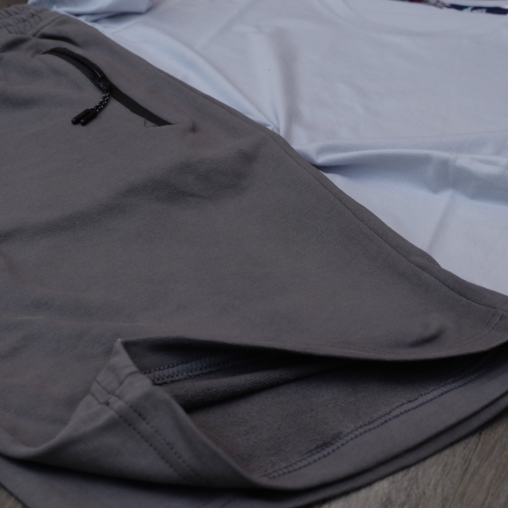 Pack Short Gris Fonce + T-Shirt Gris Clair