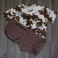 Pack Short Marron + T-Shirt Tie Dye