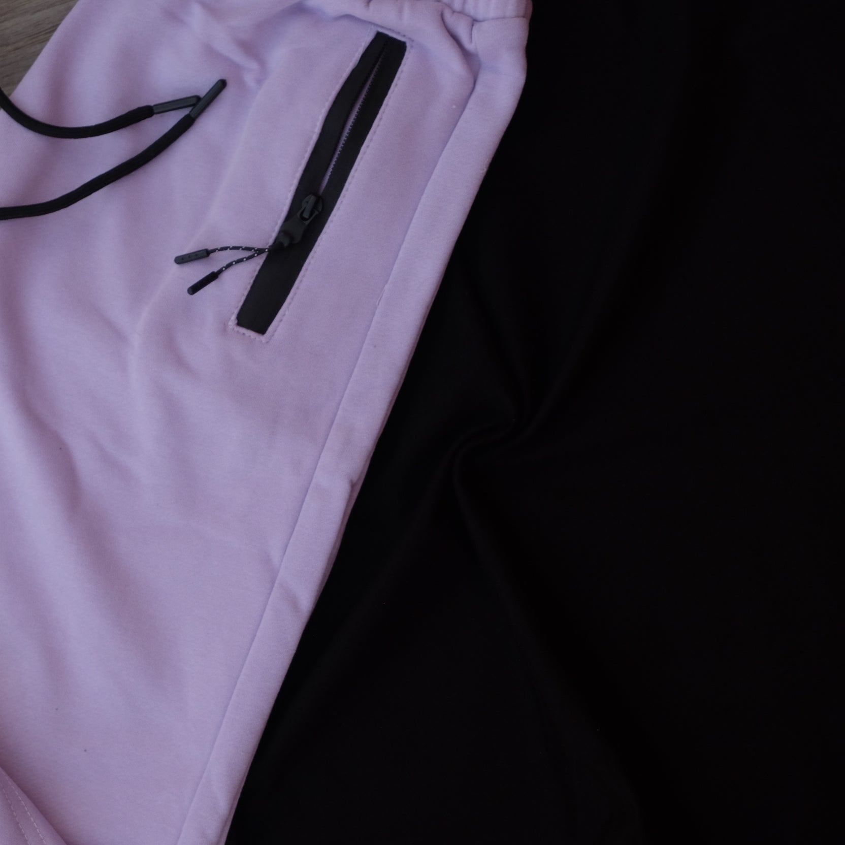 Pack Short Mauve Clair + T-Shirt Noir