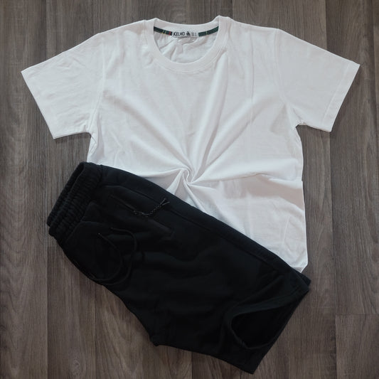 Pack Short Noir + T-Shirt Blanc
