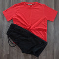 Pack Short Noir + T-Shirt Rouge