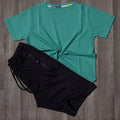 Pack Short Noir + T-Shirt Vert Raj