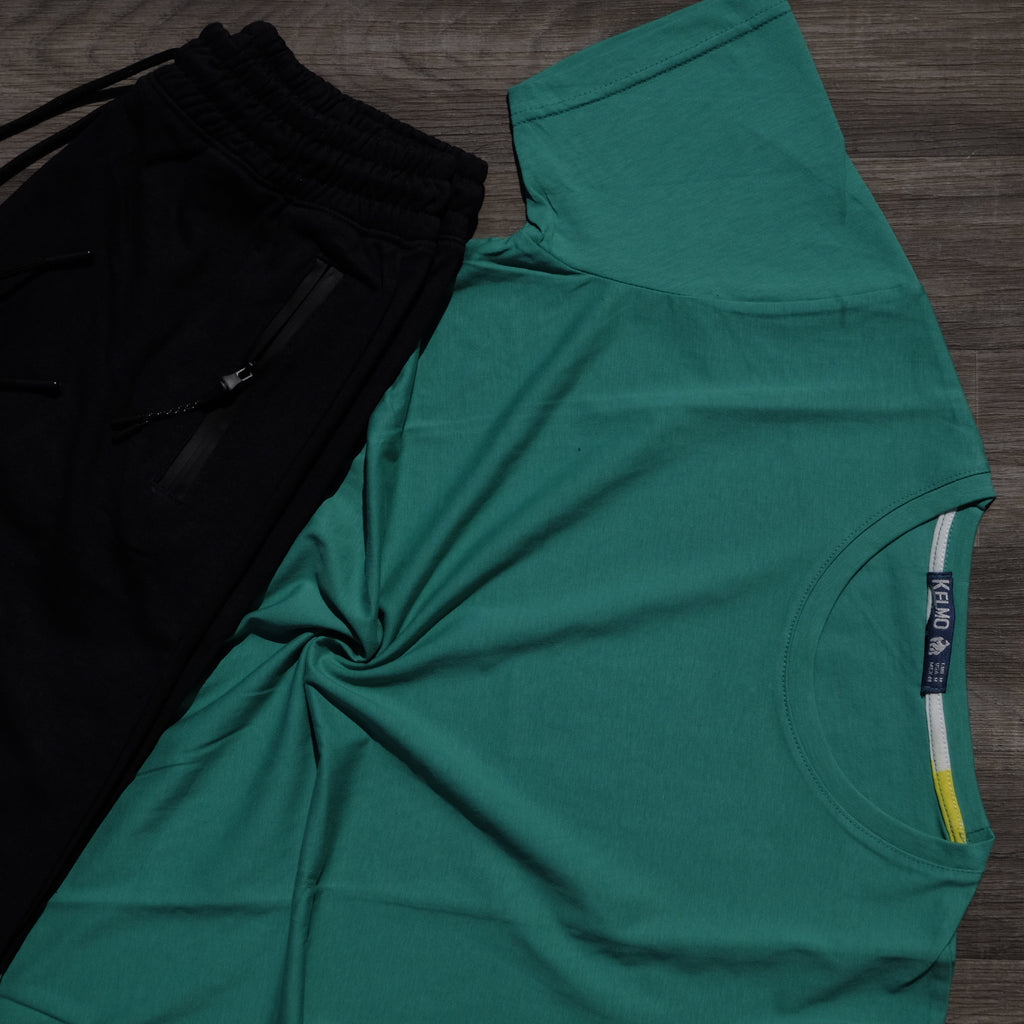 Pack Short Noir + T-Shirt Vert Raj