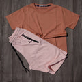 Pack Short Rose Clair + T-Shirt Saumon Fonce