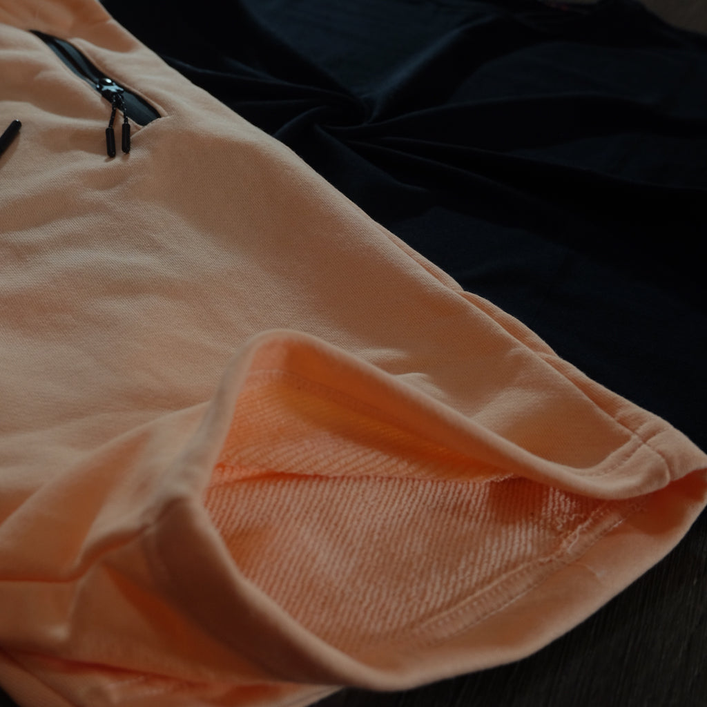 Pack Short Saumon Fonce + T-Shirt Noir