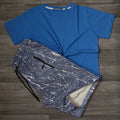 Pack Short Tie Dye Bleu Indigo + T-Shirt Bleu Roi