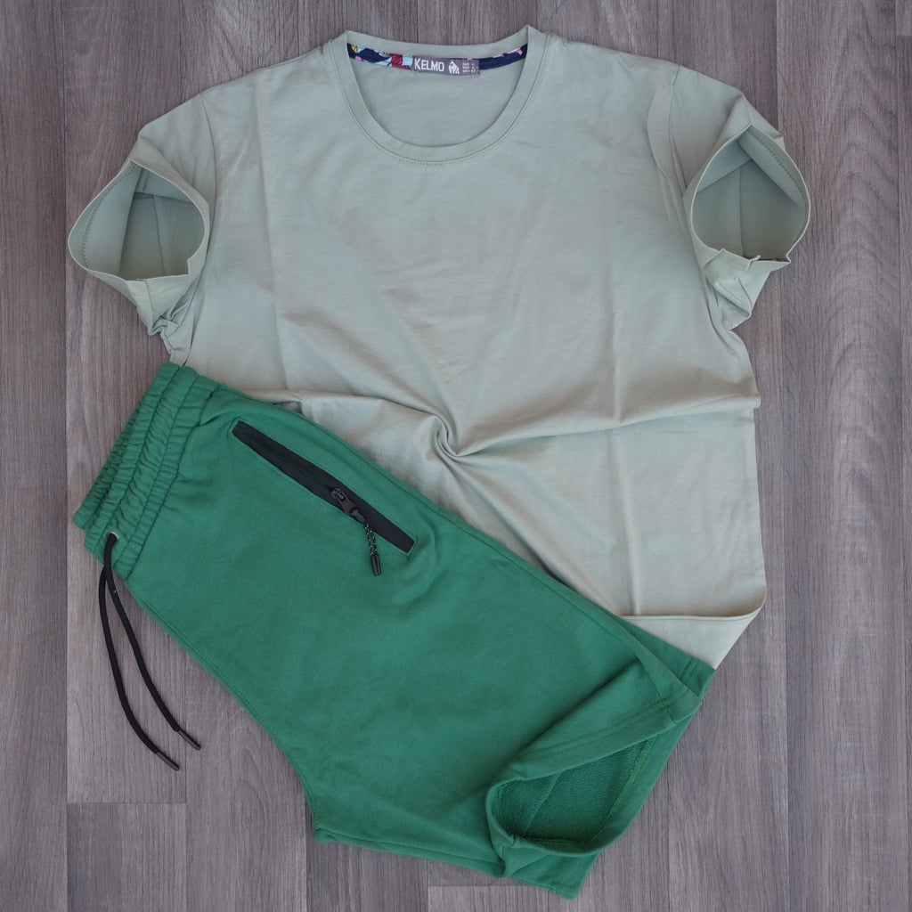 Pack Short Vert Roi + T-Shirt Vert Nik