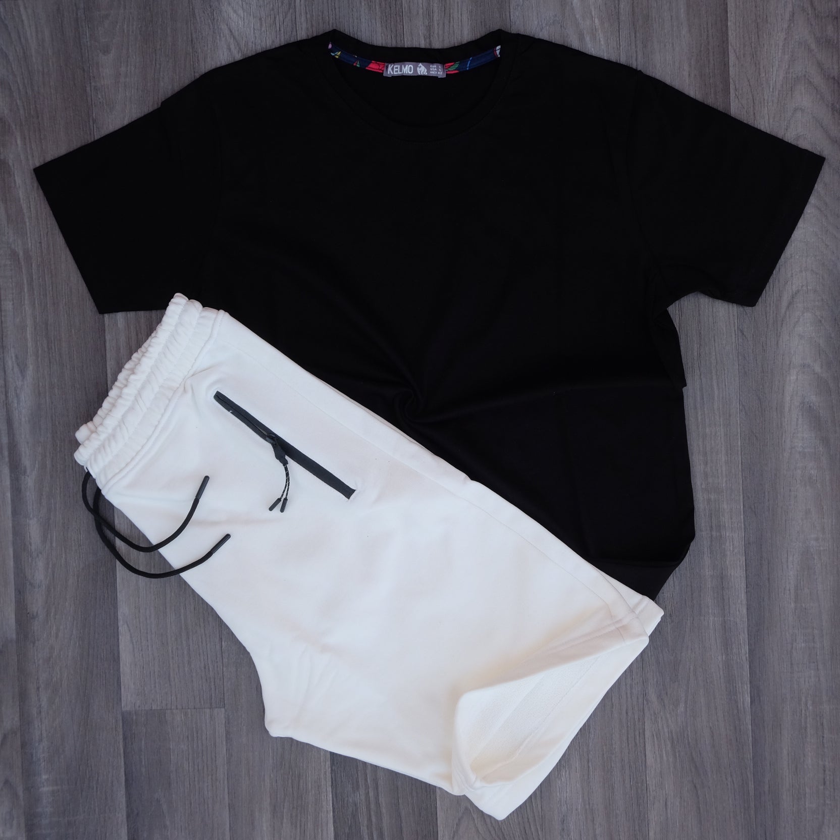 Pack Short Blanc + T-Shirt Noir