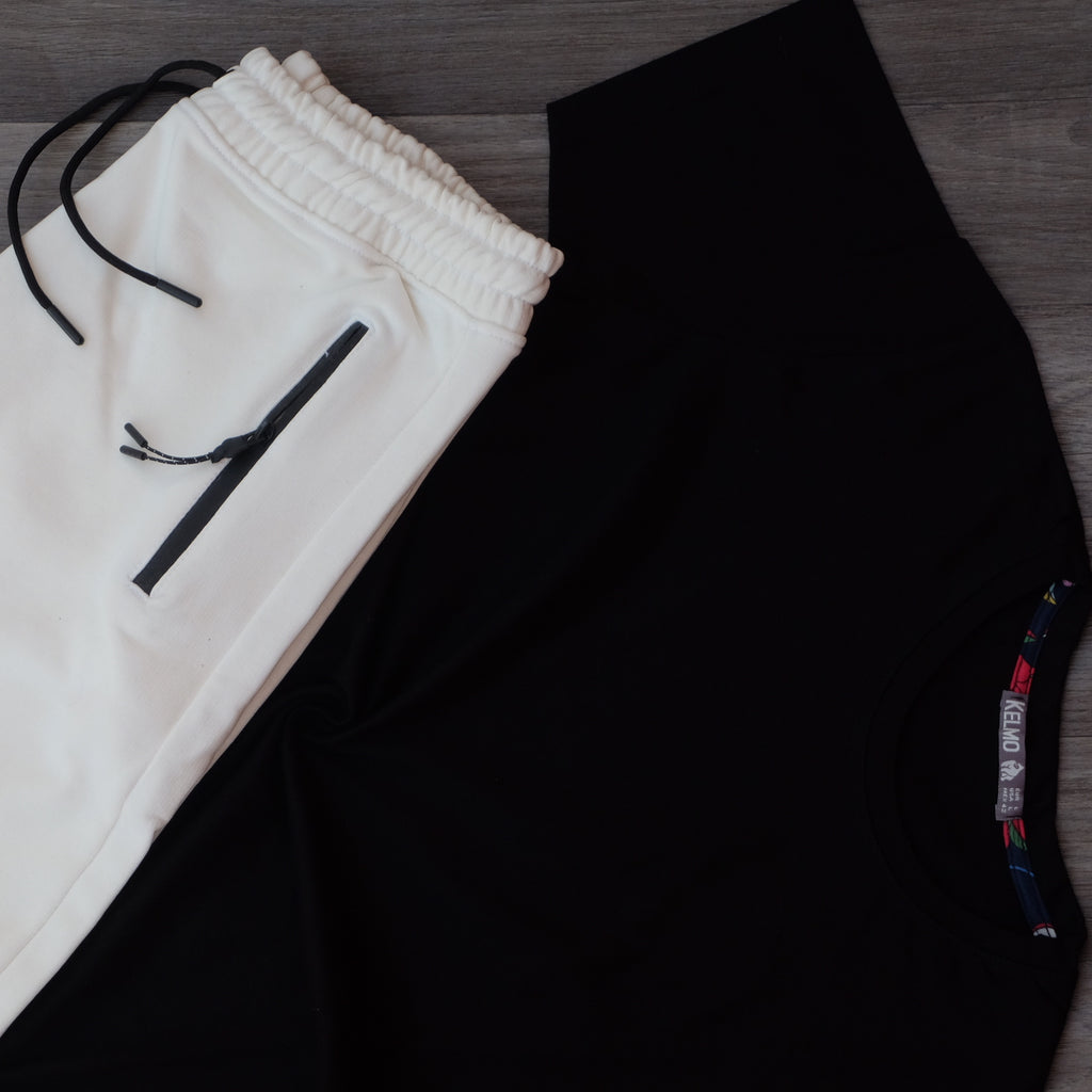 Pack Short Blanc + T-Shirt Noir