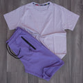 Pack Short Mauve Fonce + T-Shirt Mauve Clair