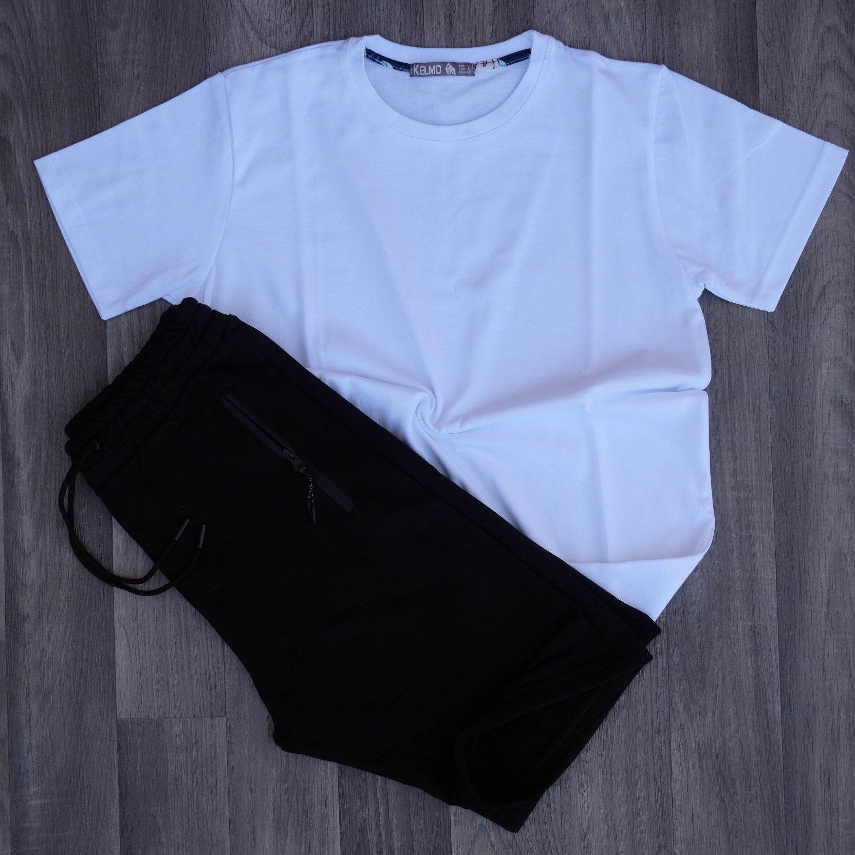 Pack Short Noir + T-Shirt Blanc