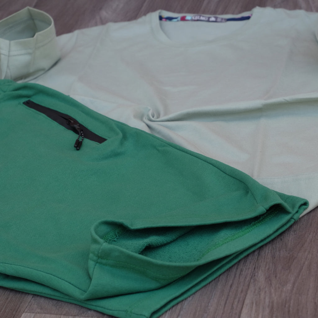 Pack Short Vert Roi + T-Shirt Vert Nik