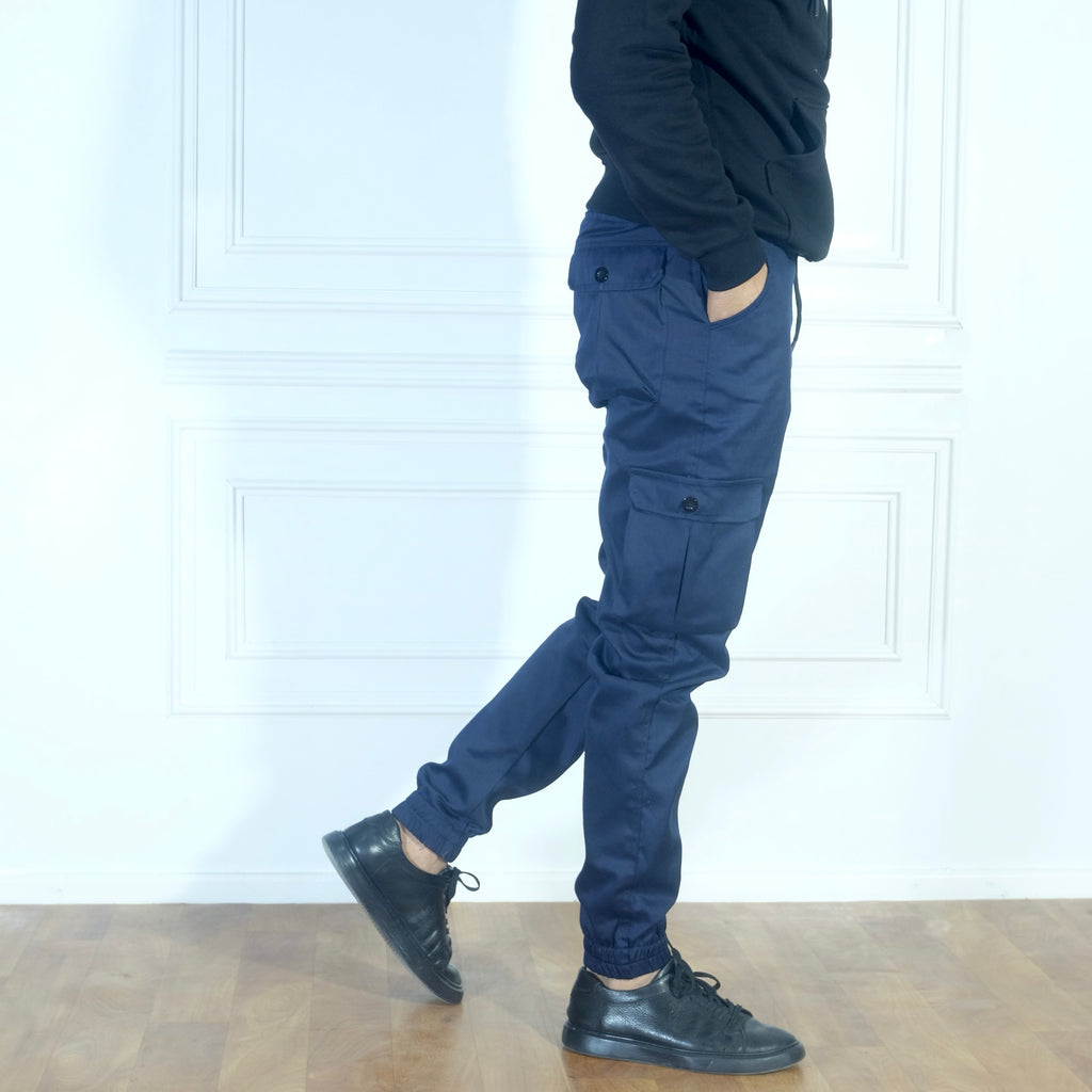 Pantalon Cargo Kelmo Bleu Marine