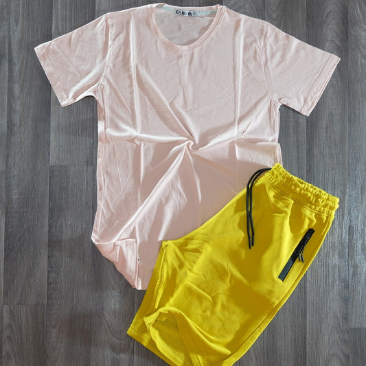 Pack Short Juane + T-Shirt Saumon