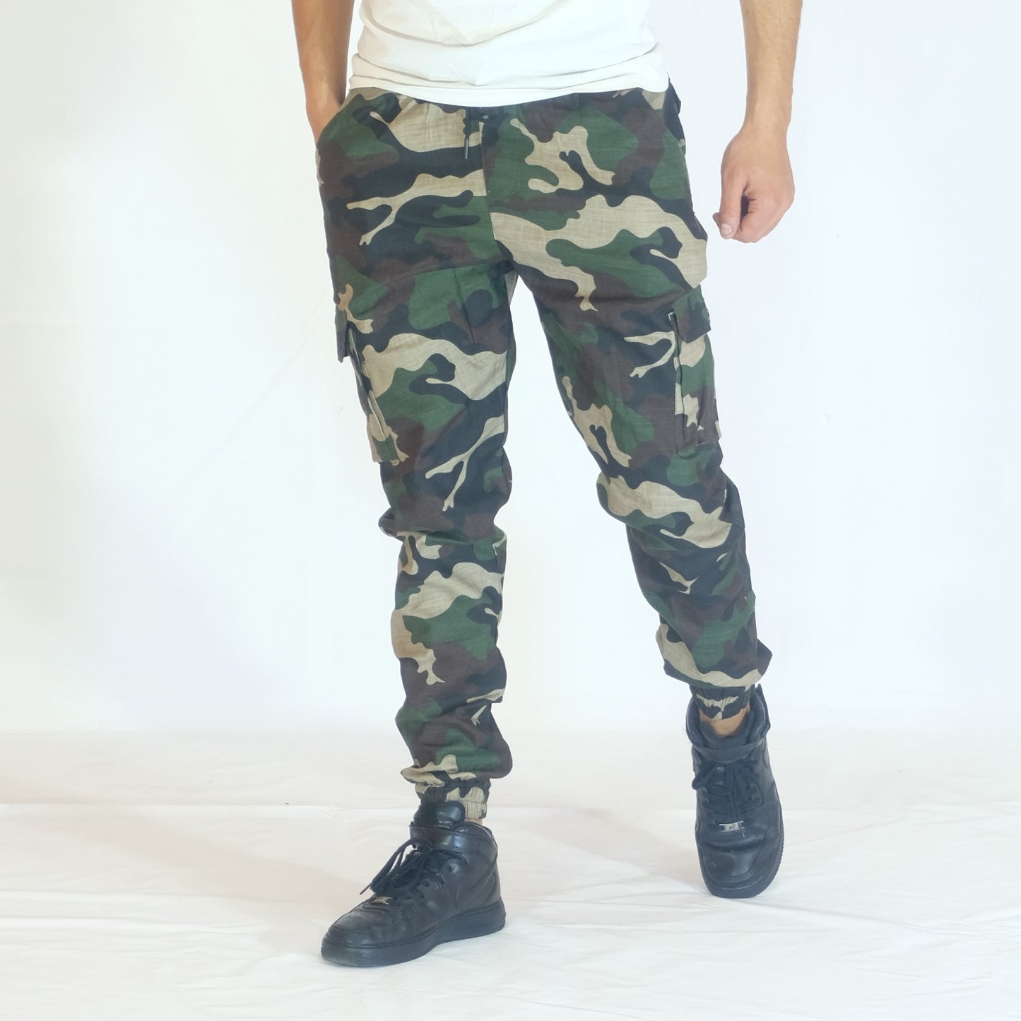 Pantalon Cargo Camouflage Foret